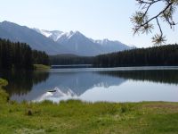 Reflections over Johnson Lake - Banff National Park (Alberta, Canada)