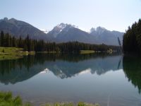 Reflections over Johnson Lake - Banff National Park (Alberta, Canada)