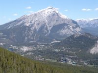 Cascade Mountain over Banff - Banff Gondola - Sulphur Mountain (Alberta, Canada)