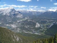 Banff from Sanson Peak - Banff Gondola - Sulphur Mountain (Alberta, Canada)