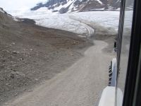 Driving down to the glacier - Jasper National Park (Alberta, Canada)