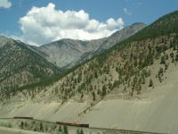 Sandy hillsides - Trans-Canada 1 west (British Columbia, Canada)