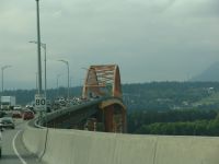 Port Mann Bridge over the Fraser River near Vancouver - Trans-Canada 1 west (British Columbia, Canada)