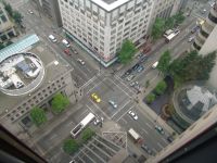Street from the elevator - Harbour Centre Tower (British Columbia, Canada)