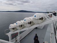 Life rafts - Ferry from Vancouver to Vancouver Island (British Columbia, Canada)