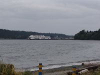 Ferry at the Nanaimo terminal - Nanaimo ferry terminal (British Columbia, Canada)