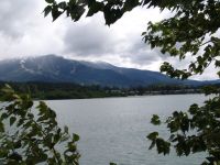 Whistler ski slopes over Green Lake - Green Lake (British Columbia, Canada)