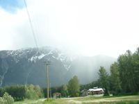 Rainstorm over the mountains - Route 99 north (British Columbia, Canada)