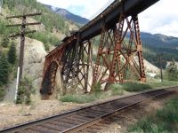 Railway bridge over the Fraser River - Fraser River near Cisco (British Columbia, Canada)