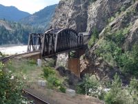 Railway bridge over the Fraser River - Fraser River near Cisco (British Columbia, Canada)