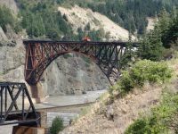 Double bridges on the Fraser River - Fraser River near Cisco (British Columbia, Canada)