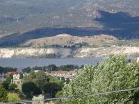 Penticton sign over Okanagan Lake - Penticton (British Columbia, Canada)