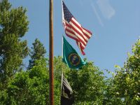 Washington State flag - Winthrop (Washington, USA)