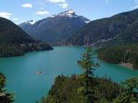 Diablo Lake - Route 20 west (Washington, USA)