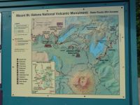 Mount St Helens National Volcanic Monument info board - Mount St Helens National Volcanic Monument (Washington, USA)