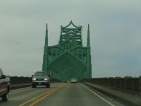 Crossing McCullough Bridge - McCullough Bridge, Coos Bay (Oregon, USA)