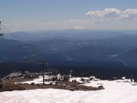 View south to Mt Jefferson from Mt Hood - Mt Hood (Oregon, USA)