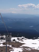 View south to Mt Jefferson from Mt Hood - Mt Hood (Oregon, USA)