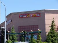 Shoes - buy one get one free sign - Federal Way (Washington, USA)