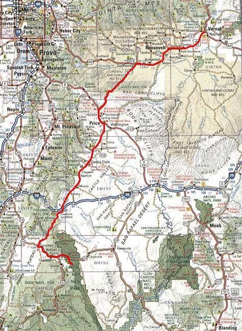 Route Map - Day 8