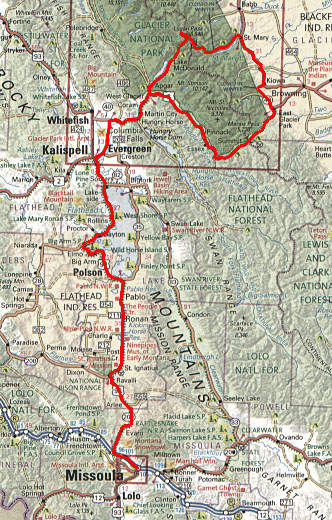 Route Map - Day 18