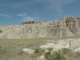 Badlands from the car - Badlands National Park (South Dakota, USA)