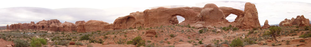 Panorama from Turret Arch - Arches National 
Park (Utah, USA)