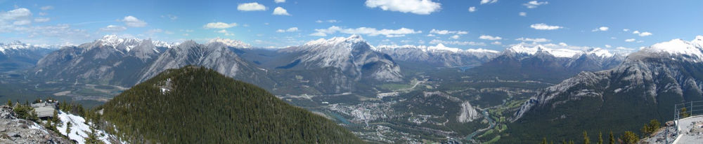 Sanson Peak panorama - Banff Gondola - Sulphur 
Mountain (Alberta, Canada)