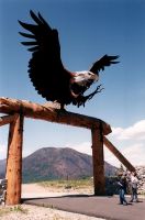Bald Eagle sculpture - Route 2 east (Montana, USA)